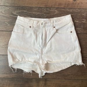 Abercrombie curve love high rise mom shorts